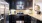 a kitchen with black appliances